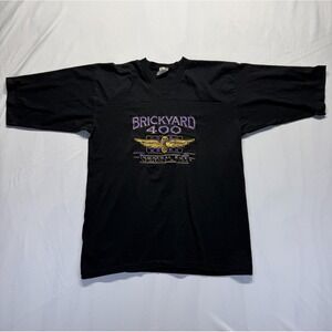 VTG Competitor T Shirt Mens Large Black 1994 Brickyard 400 Inaugural Race NASCAR